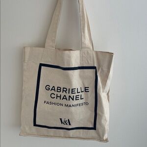 Chanel Gabrielle Cream Tote Bag